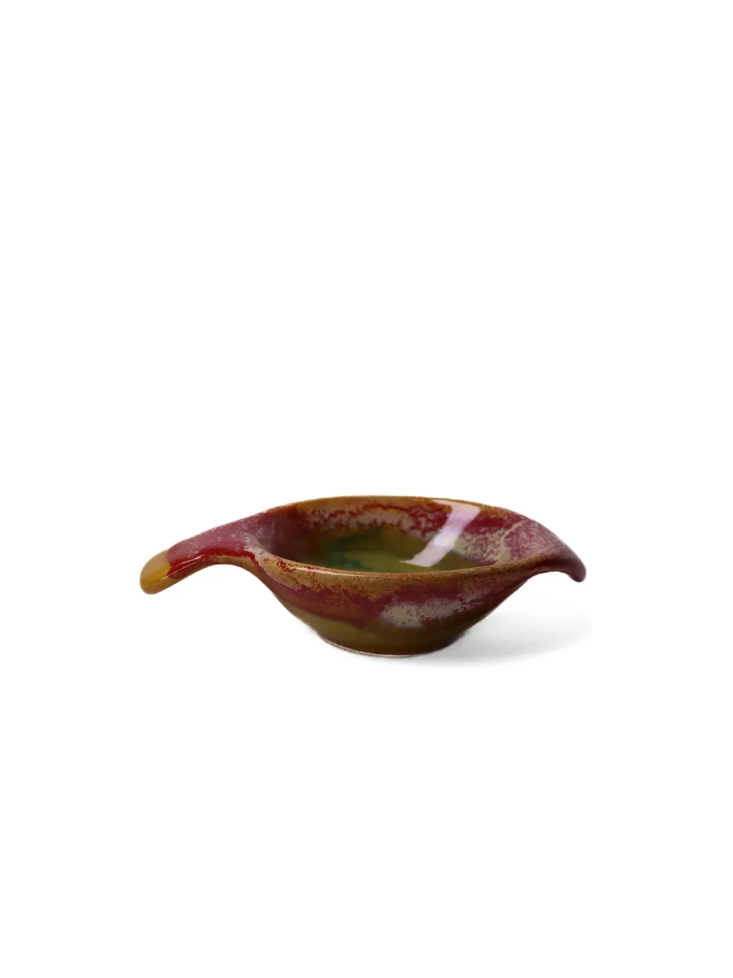 Burnt Red Leaf Bowl
