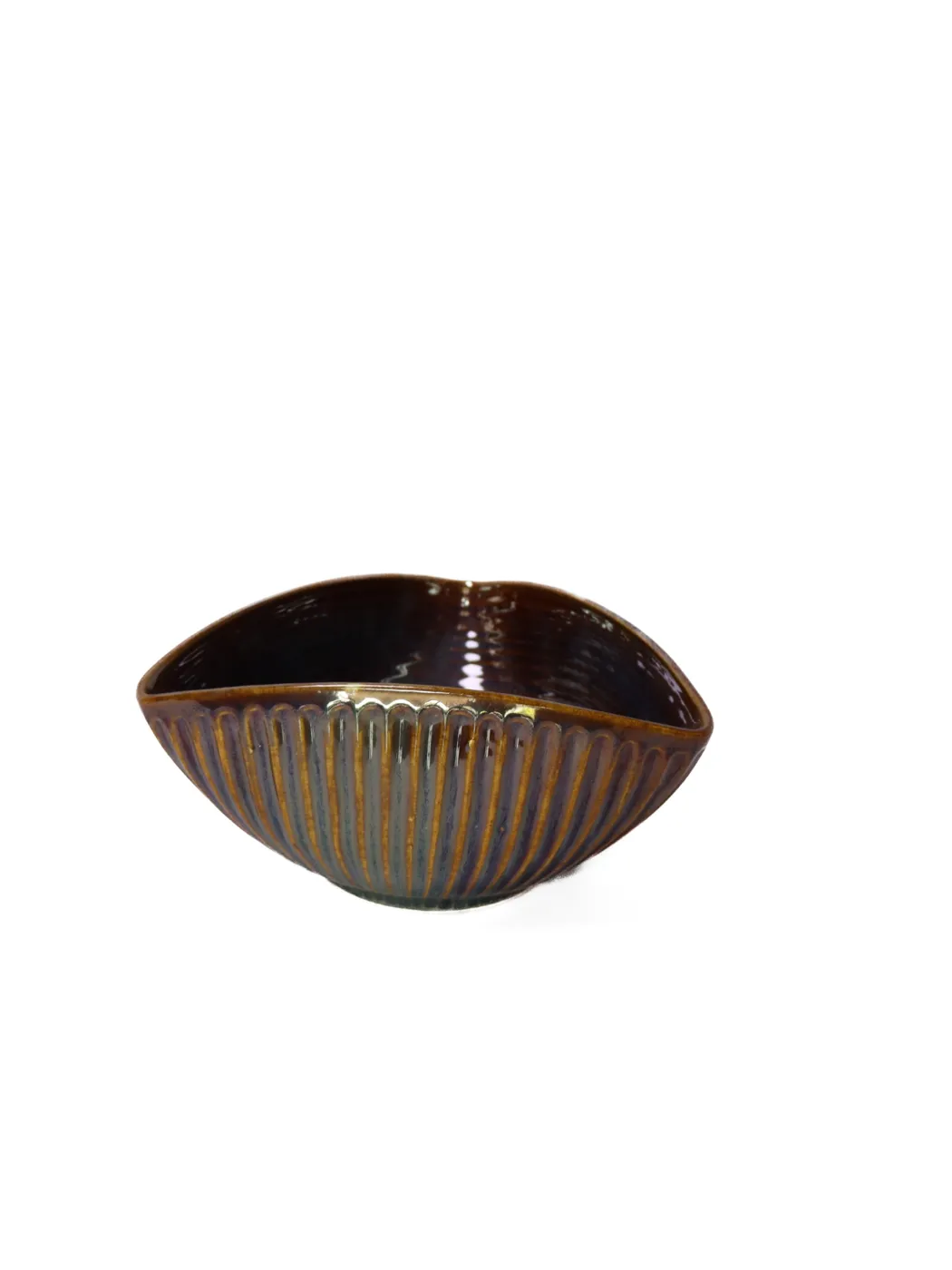 Dark Brown Triangle Bowl