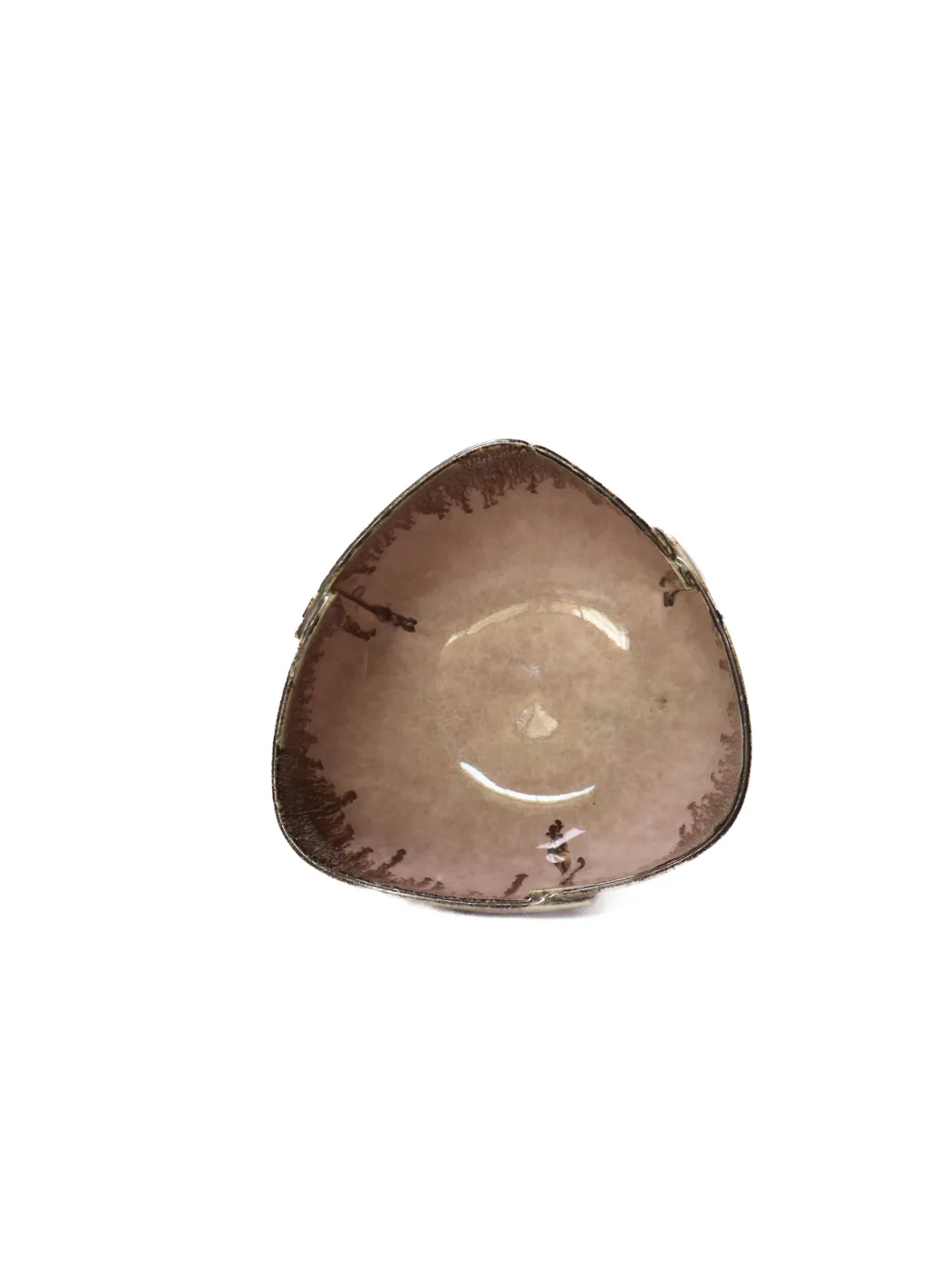 Dusty Pink Triangle Bowl