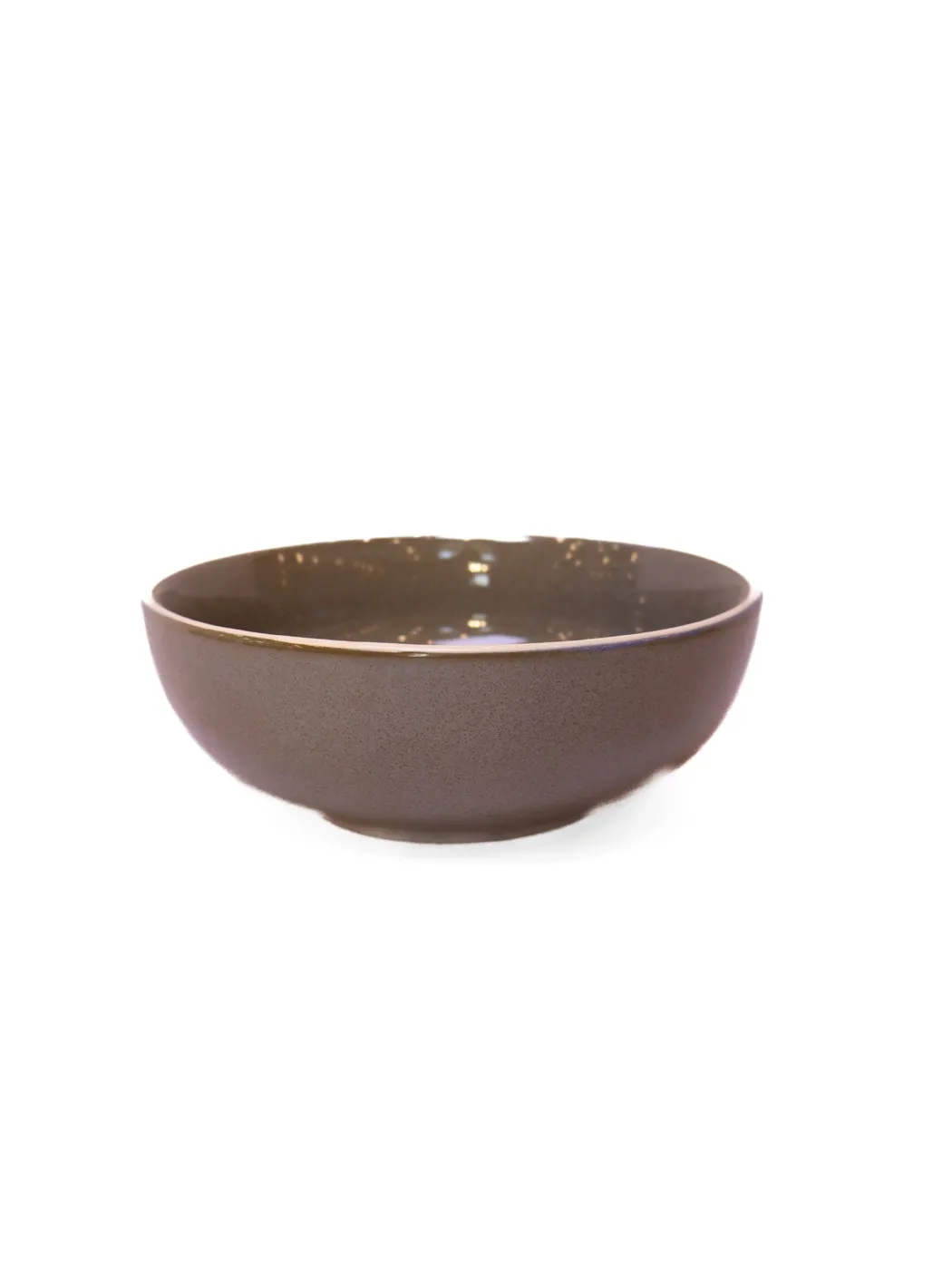 Green Brown Serving Bowl
