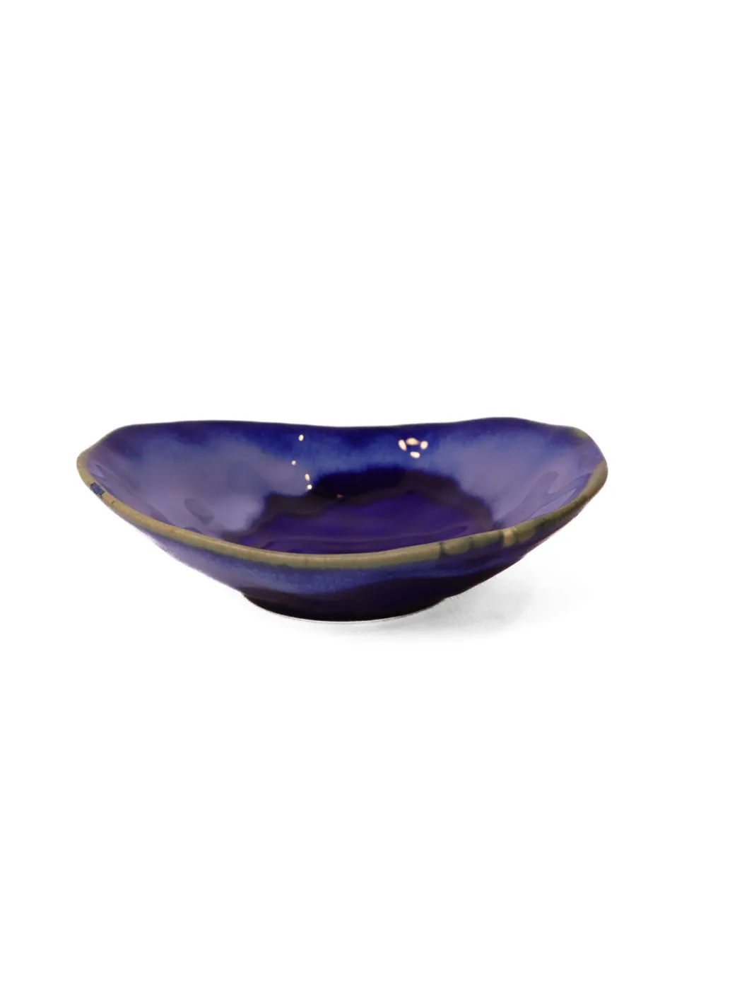 Midnight Blue Shallow Bowl