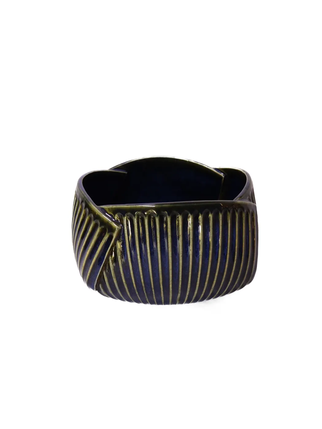 Navy Blue Folded Bowl