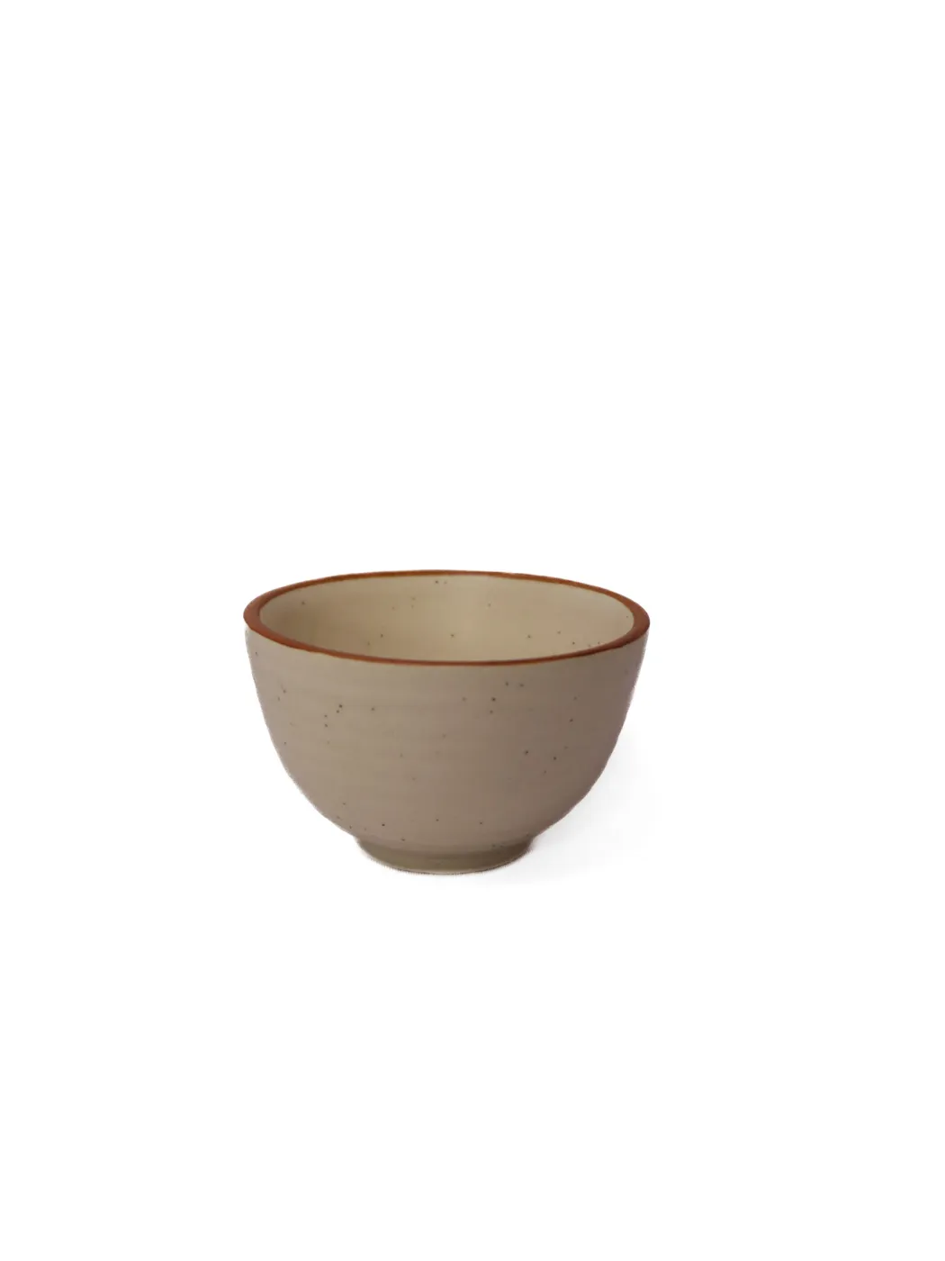 Off White Tiny Dark Speckles Small Bowl