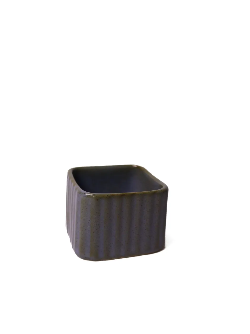 Olive-gray Square Bowl