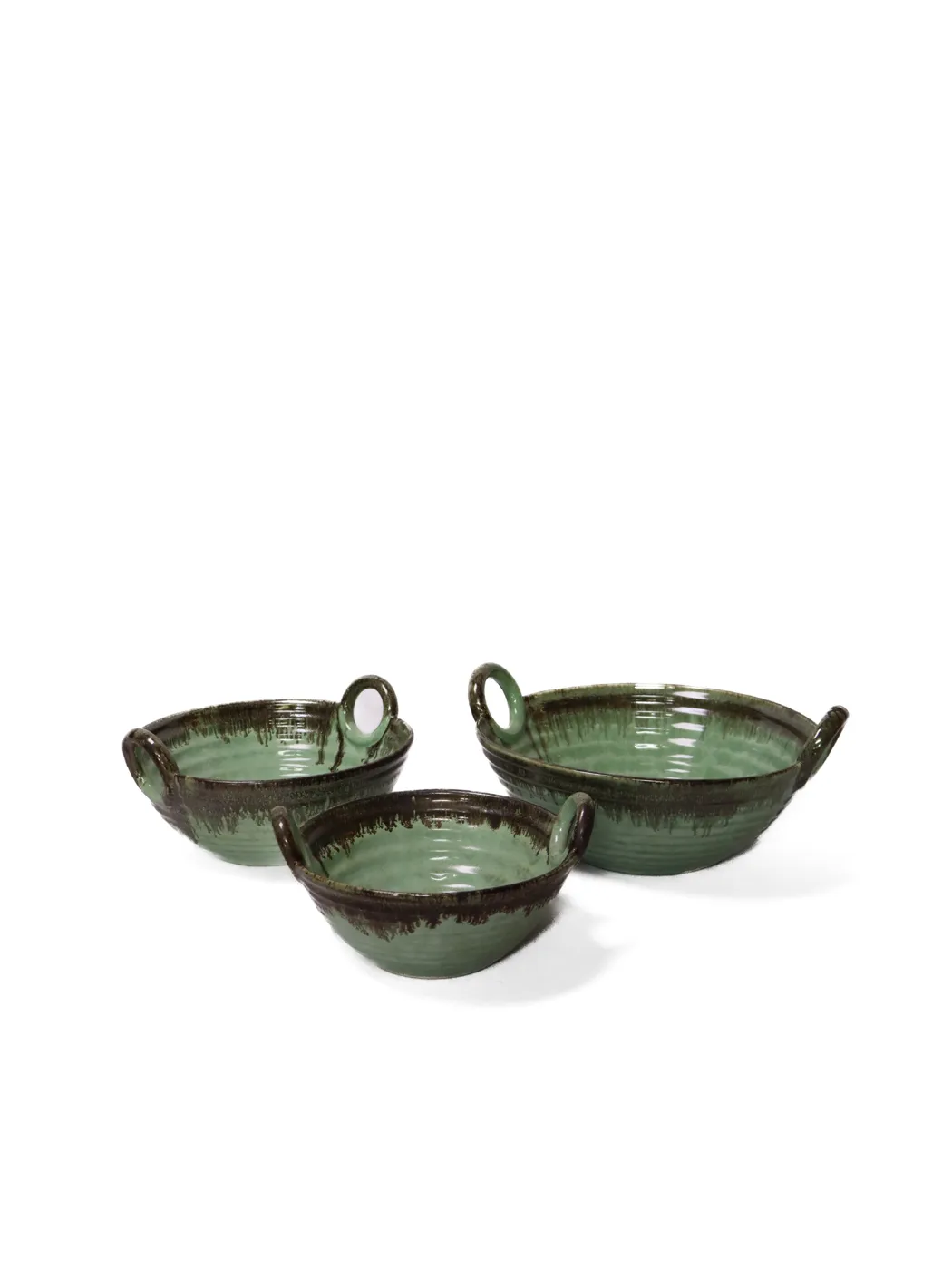 Reactive Green Kadai Bowl