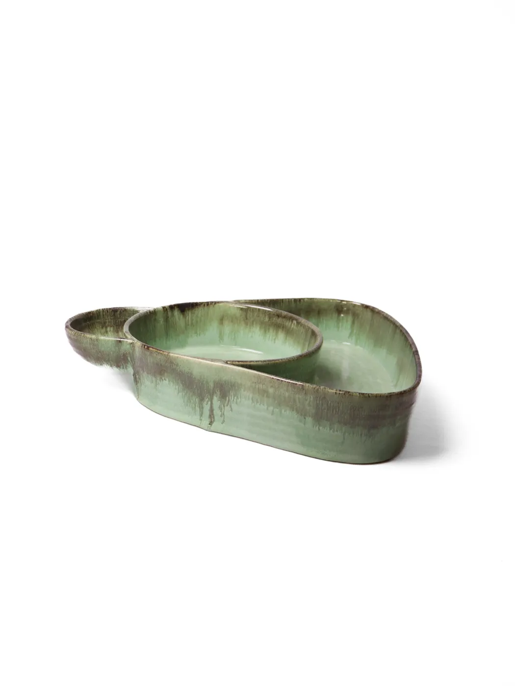 Reactive Green Serving Bowl