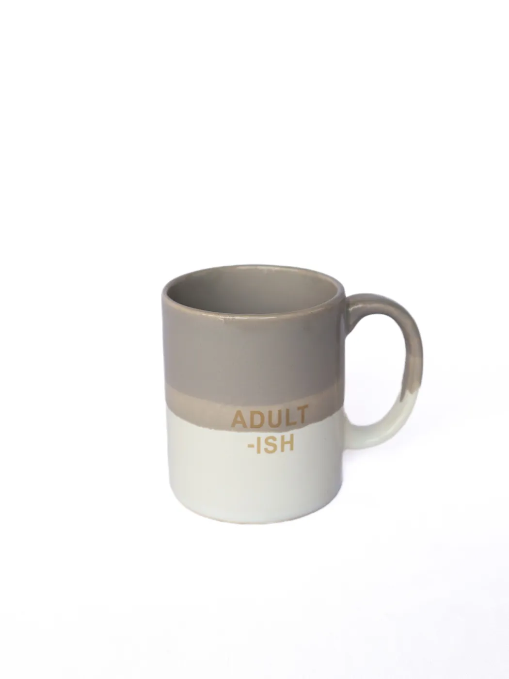 Gray & White Coffee Mug