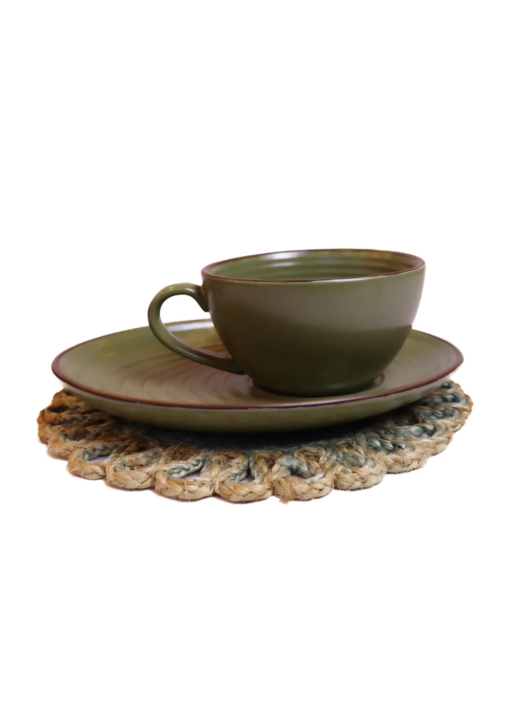 Green Mug& Saucer