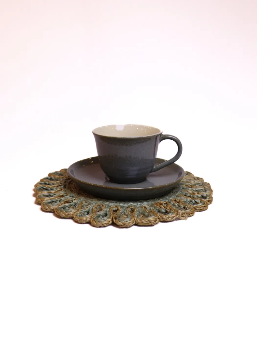 Storm Gray Cup & Saucer
