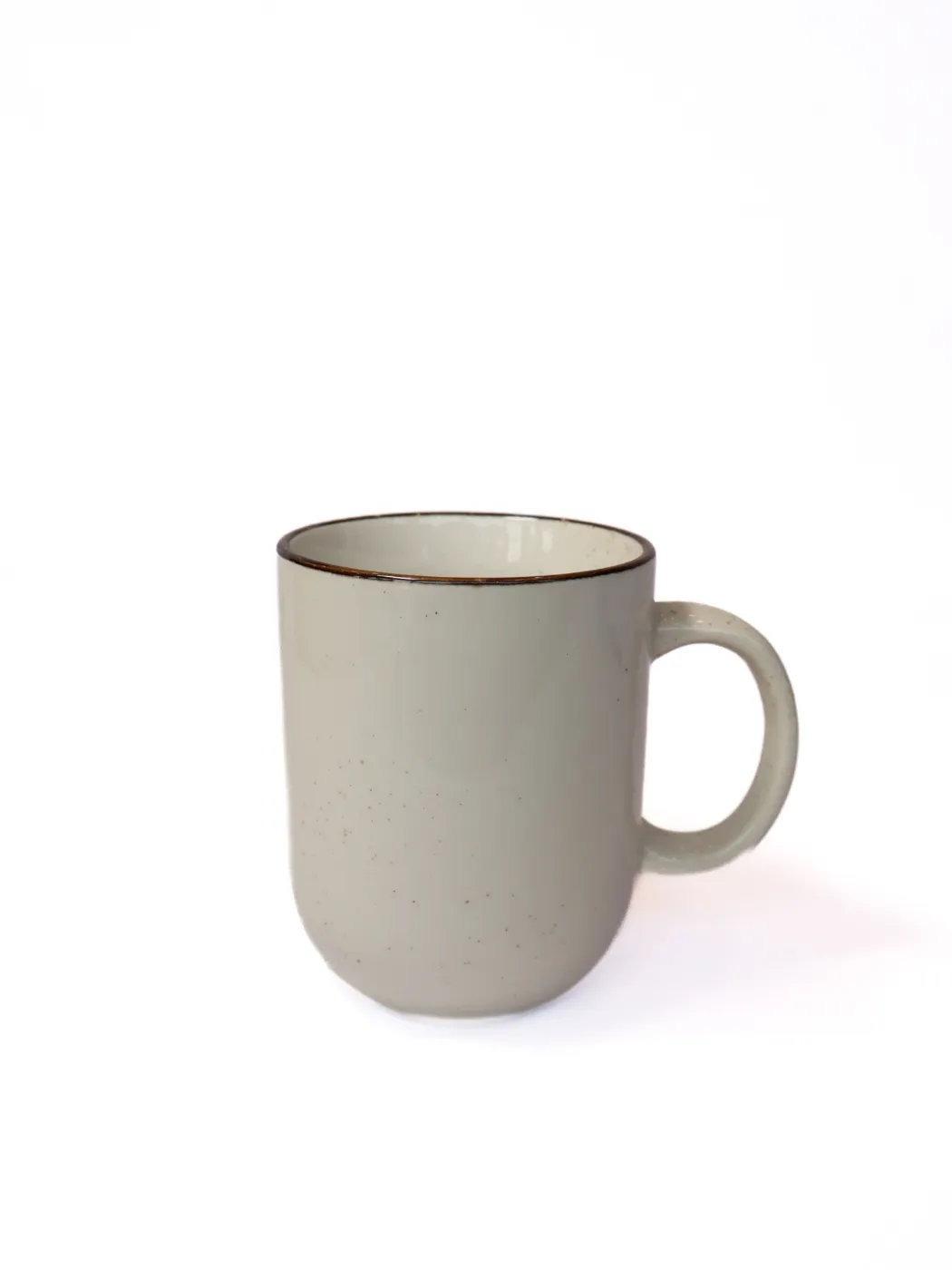 White Stone Ware Coffee Mug