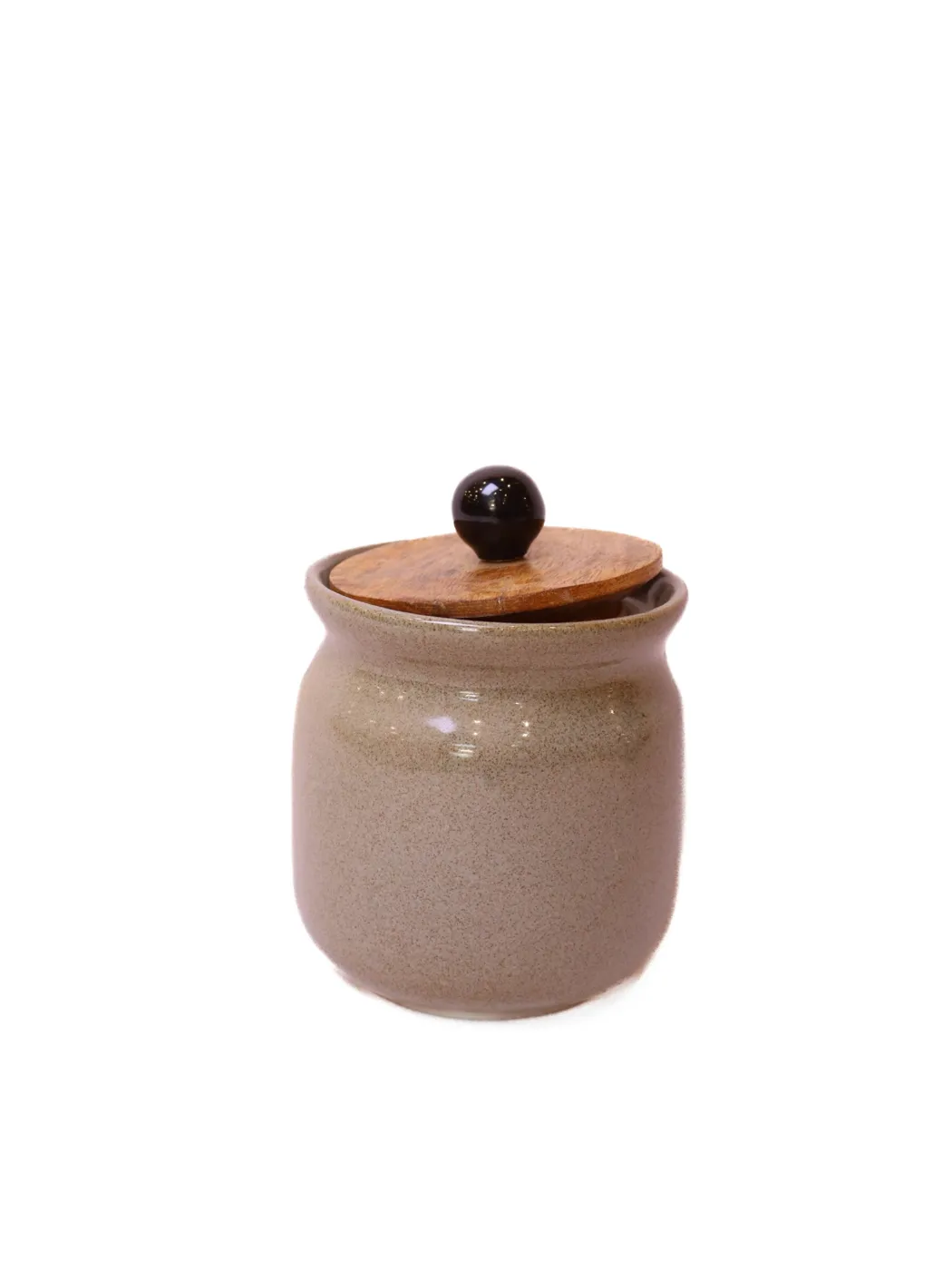 Stone Gray Beige Jar