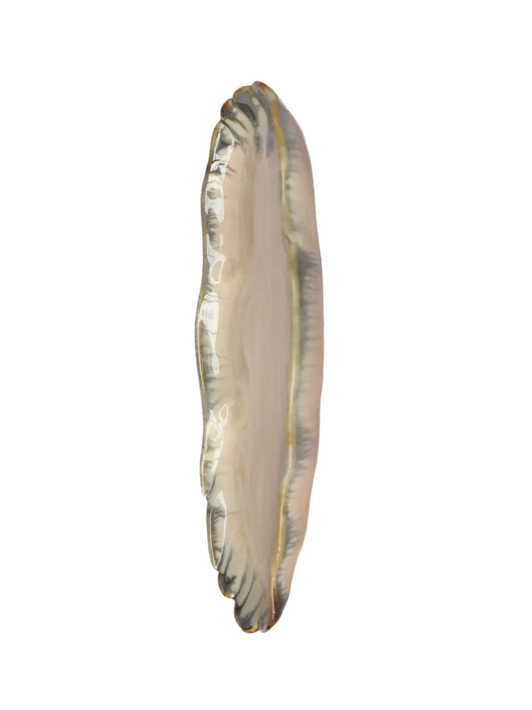 Beige Leaf Plate