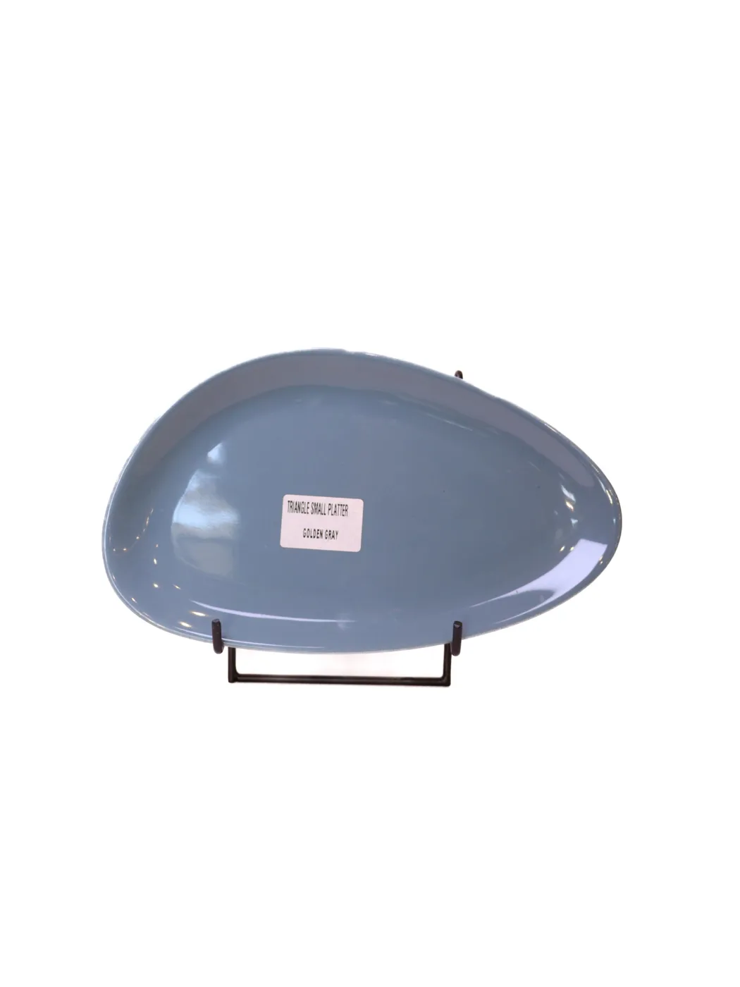 Dusty Blue Oval Platter
