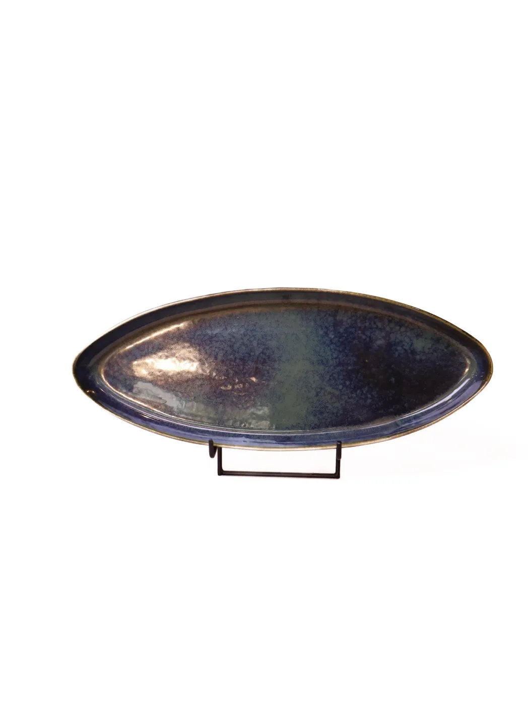 Midnight Blue Oval Serving Platter