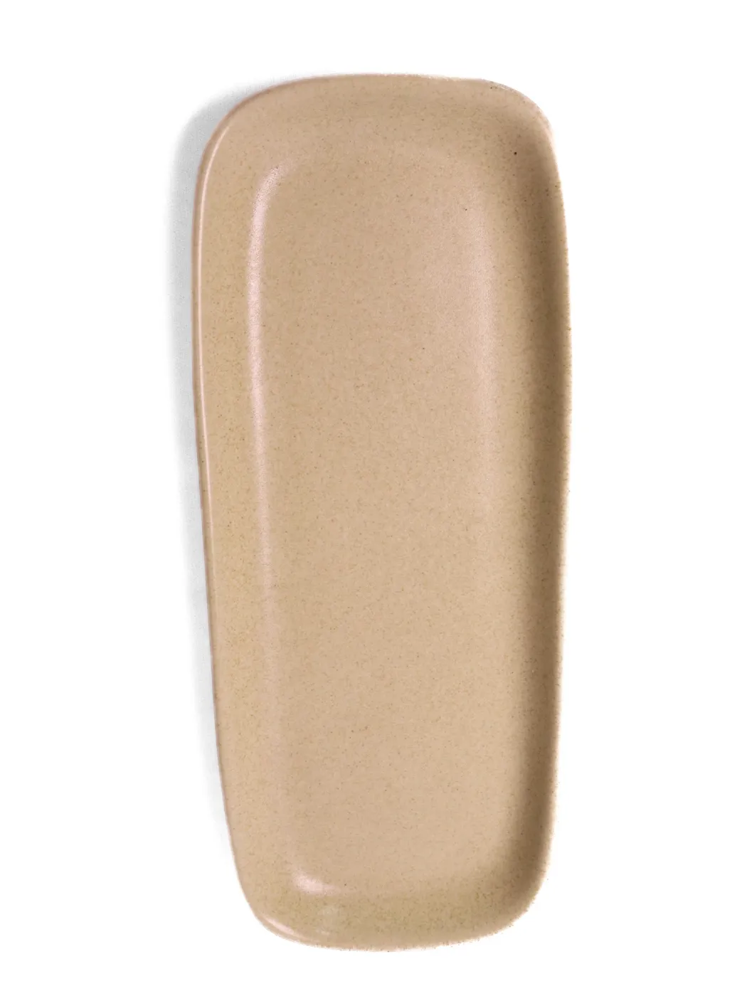 Plain Beige Rectangular Tray