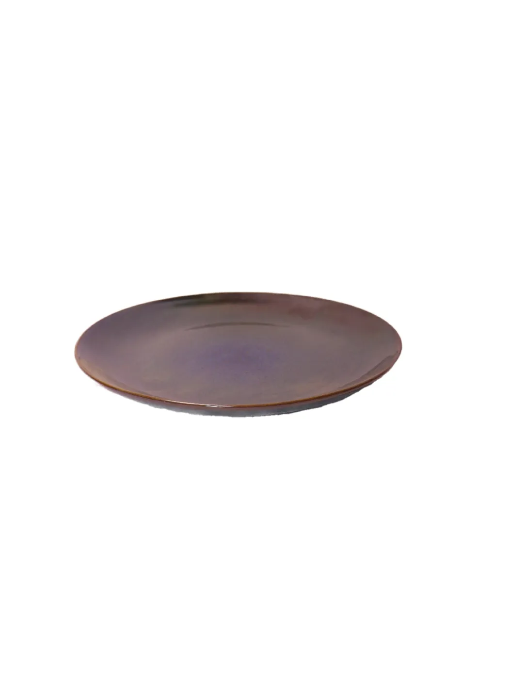 Reactive Glaze Flat Dinner Plate