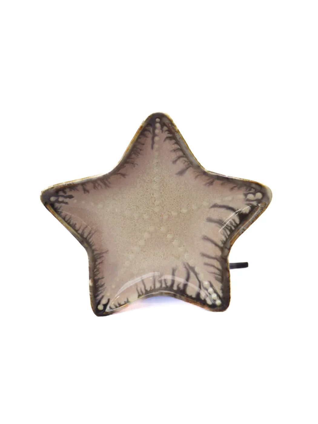Reactive Glaze Star Snack Plate